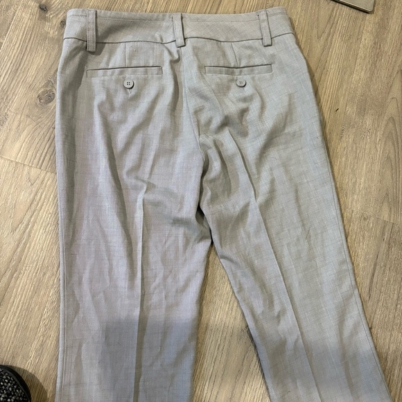 New York & Company Stretch Gray Dress Pants Straight Leg Sz 2 Mid Rise Career - Picture 6 of 8
